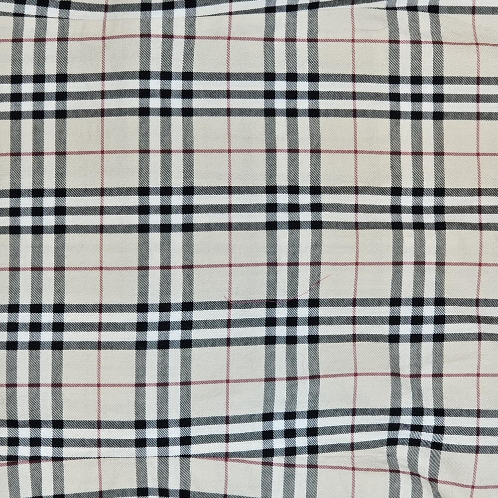 Burberry London Nova Check Plaid 3/4 Split Sleeve Button Up Shirt Size Small - Picture 11 of 12